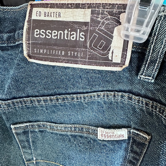 Ed Baxter London Relaxed Fit Men’s Jeans - Blue - Picture 3 of 4